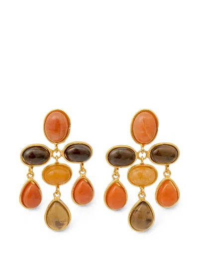 Sylvia Toledano Valse Stone-embellished Drop Earrings In Multi