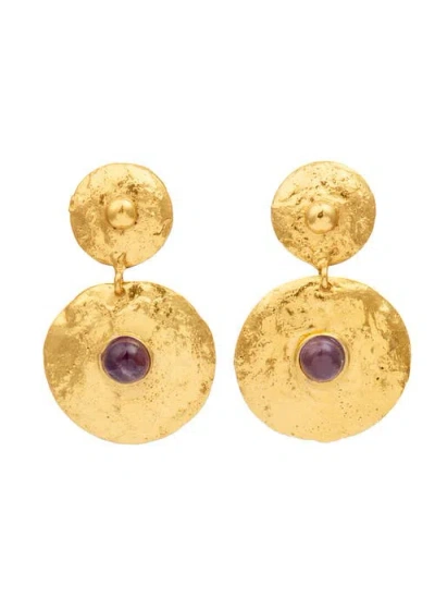Sylvia Toledano Venus Earrings In Purple