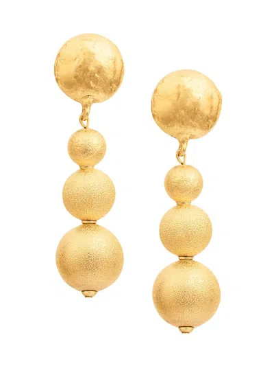 Sylvia Toledano Women's Sand Bubble 22k-gold-plated Drop Earrings In Gray