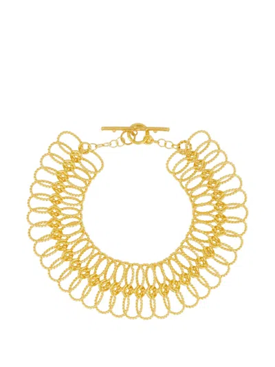 Sylvia Toledano Xxl Link Twisted-link Collar Necklace In Gold
