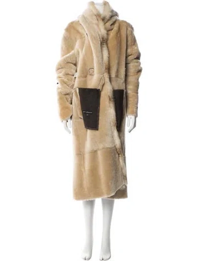Pre-owned Sylvie Schimmel Fur Fur Coat In Neutrals