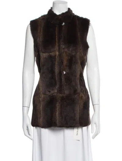 Pre-owned Sylvie Schimmel Fur Fur Jacket In Brown