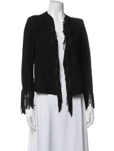 Pre-owned Sylvie Schimmel Suede Jacket In Black