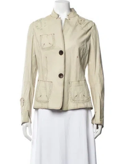 Pre-owned Sylvie Schimmel Vintage Late 1990's - Early 2000's Jacket In Neutrals