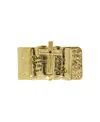 Symbols Of Faith Gold-tone Open Bible "bless The Lord" Money Clip In Yellow