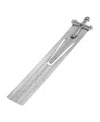 Symbols Of Faith Silver-tone And Crystal Cross Large Bookmark In Silver-tone