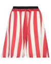 Symetria Woman Shorts & Bermuda Shorts Red Size L Silk In Red