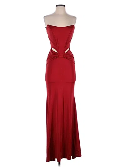 Pre-owned Symphony Cocktail Dress In Burgundy