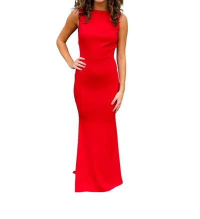 Symphony In A Fantasy World Maxi Dress In Red