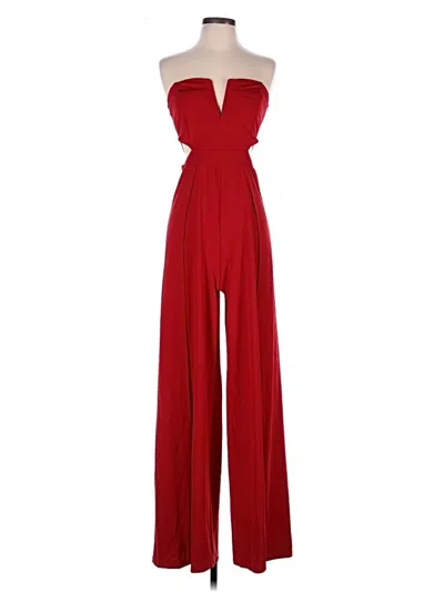 Pre-owned Symphony Jumpsuit In Red