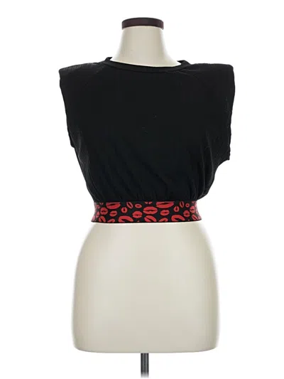 Pre-owned Symphony Sleeveless Blouse In Black