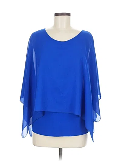 Pre-owned Sympli 3/4 Sleeve Blouse In Blue