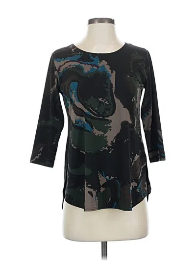 Pre-owned Sympli 3/4 Sleeve Top Black Boatneck Tops