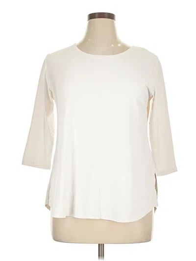 Pre-owned Sympli 3/4 Sleeve T-shirt In White