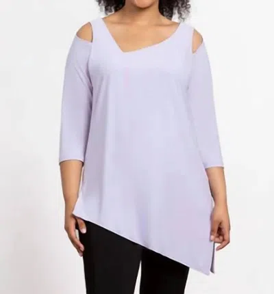 Sympli 3/4 Sleeve Tunic In Lavender In Purple