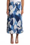 Sympli A-line Skirt In Watery Reflections In Multi