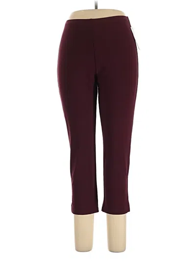 Pre-owned Sympli Active Pants In Burgundy