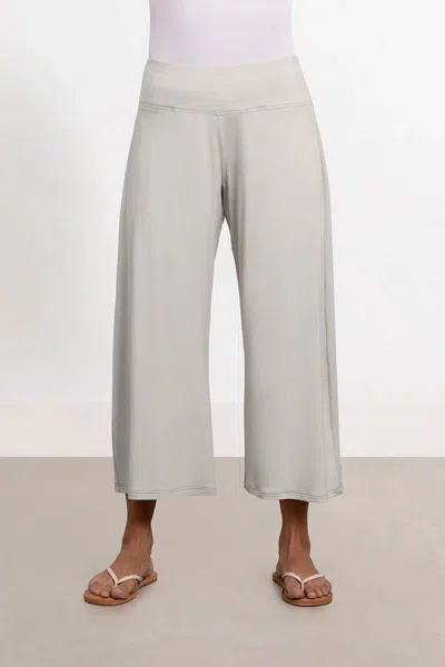 Sympli Straight Leg Crop Pant In Sand In Gray