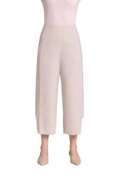 Sympli Double-up Cropped Pants In Cashew In Animal Print