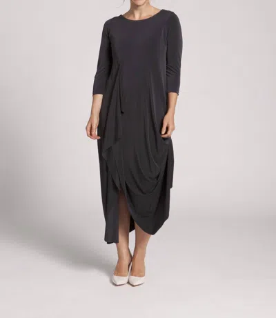 Sympli Drama Dress In Black