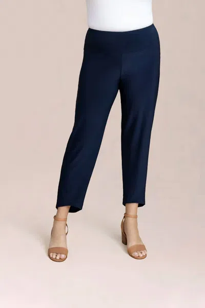 Sympli Drop Ankle Pant In Navy In Blue