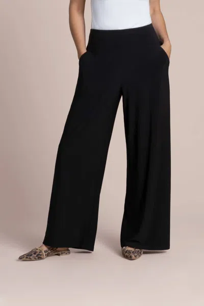 Sympli Easy Wide Leg Pant In Black