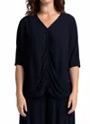 Sympli Fete Dolman Top In Navy In Blue