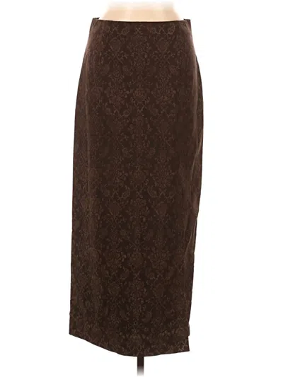 Pre-owned Sympli Formal Skirt In Brown
