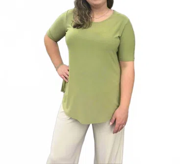Sympli Go To Classic Short Tee In Epsom In Green