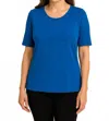 Sympli Go To Classic Tee In Marine In Blue