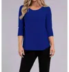 Sympli Go To Classic Tee In Twilight In Blue