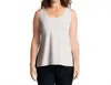 Sympli Go To Relax Tank In Mushroom In Gray