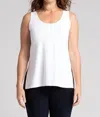Sympli Go To Relax Tank Top In White In White