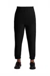 Sympli Half Cuff Fleece Jogger Pant In Black In Black