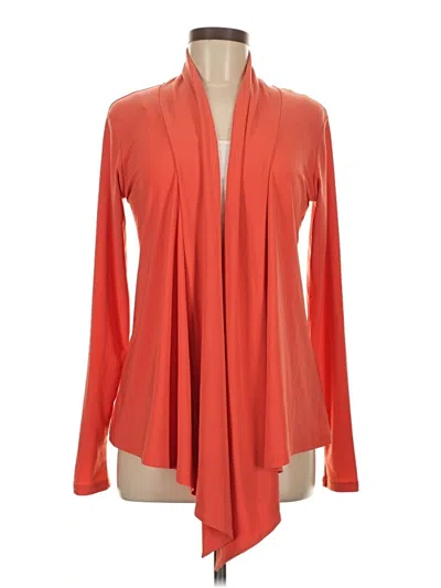 Pre-owned Sympli Long Sleeve Blouse In Orange