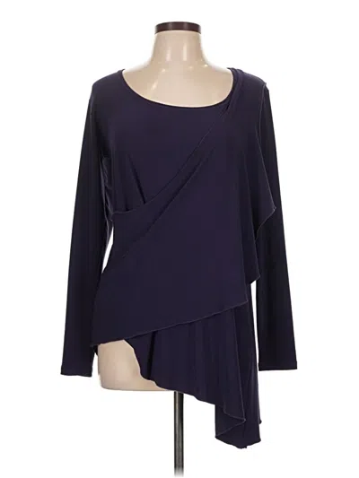 Pre-owned Sympli Long Sleeve Blouse In Purple