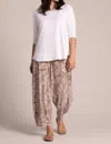 Sympli Narrow Lantern Pants In Batista In Multi