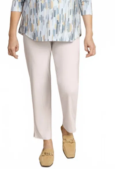 Sympli Narrow Midi Pant In Cashew In White