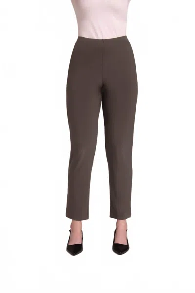 Sympli Narrow Pant Midi In Coffee In Brown