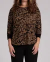 Sympli Nu Cinch Top In Animal Camel In Multi