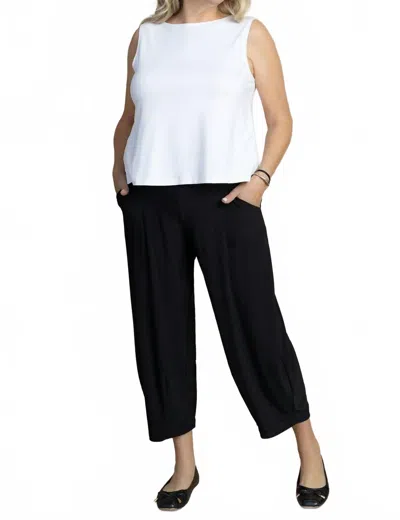 Sympli Nu Flared Shell Top In White
