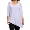 Sympli Nu Focus Tunic In Lavender In White