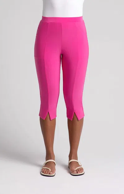 Sympli Nu Hepburn Capri In Peony In Pink