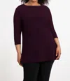 Sympli Nu Ideal Tunic In Plum In Red