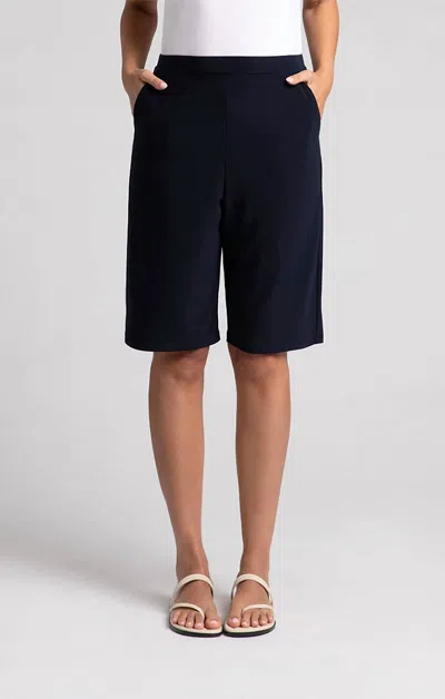 Sympli Nu Straight Leg Short In Navy In Blue
