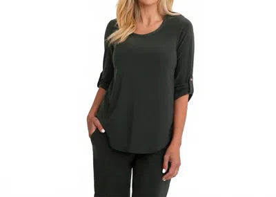 Sympli Quest Top In Seaweed In Gray