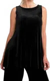 Sympli Savvy Boat Neck Tank In Black In Black