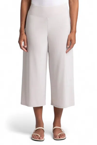 Sympli Side Slit Wide Capri Pant In Cashew In Neutral