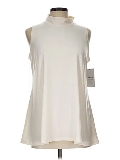 Sympli Sleeveless Blouse In White