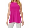 Sympli Sleeveless Ideal Tunic In Fuschia In Pink